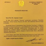 KAZAKISTAN CUMHURBAŞKANı - Kazakistan Büyükelçiliğinden Prof. Dr. Ceylan'a Teşekkür Mektubu