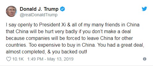 Trump'tan Çin'e gözdağı