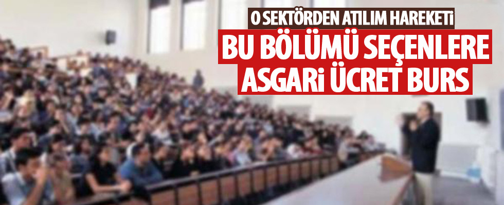 Bu bölümü seçene asgari ücret!