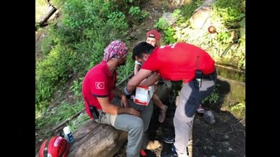 Antalya'da Kanyonda Mahsur Kalan Turist Kurtarıldı