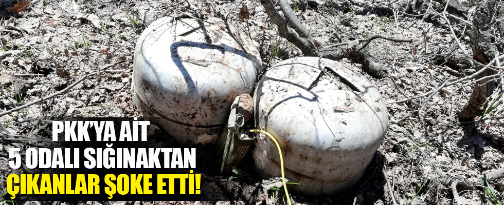 Bingöl'de 5 odalı sığınak ve 60 kiloluk patlayıcı imha edildi