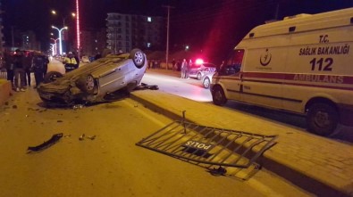 Konya'da Kontrolden Çıkan Otomobil Takla Attı Açıklaması 1 Yaralı