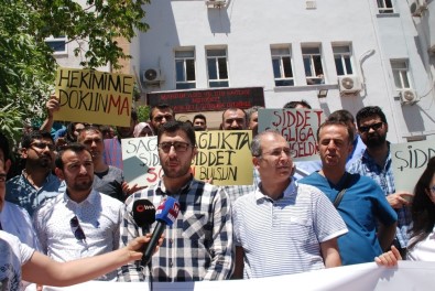 Mardin'de Doktora Şiddet Protesto Edildi