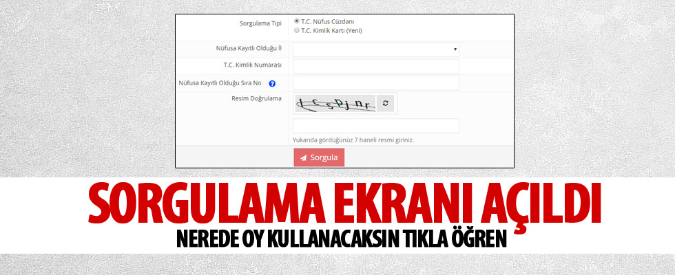 YSK seçmen portalı erişime açıldı