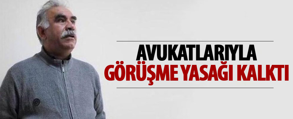 Abdullah Öcalan'ın yasağı kalktı