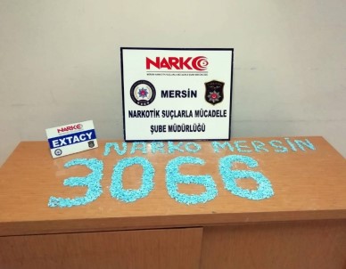 Mersin'de 3 Bin 66 Adet Uyuşturucu Hap Ele Geçirildi