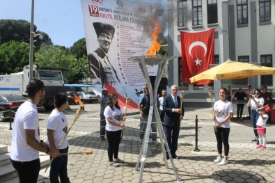 Ödemiş'te 19 Mayıs Etkinlikleri Meşalenin Yakılmasıyla Başladı