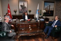 ÇUKUROVA GAZETECILER CEMIYETI - TGF Genel Başkanı Karaca'dan Başkan Seçer'e Ziyaret