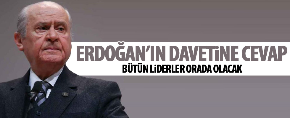 Devlet Bahçeli'den Erdoğan'ın davetine cevap