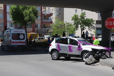 (Özel) Gelin Almaya Giden Cip, Otomobile Çarptı Açıklaması Damatla Beraber 5 Yaralı