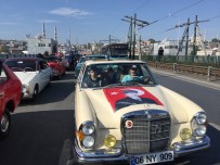 ARAÇ KONVOYU - Galata Köprüsü'nde 100 Klasik Otomobil İle 100'Üncü Yıl Konvoyu