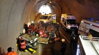 KURTARMA TATBİKATI - AFAD'tan Mutu Tünelinde Nefes Kesen Tatbikat