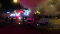 Ankara'da Seyyar Kokoreç Minibüsü Yandı