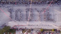 TÜRK MÜZİĞİ - 700 Kişilik Ekip '100. Yıl' Koreografisi İle Atabarı Oynadı