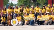 CADDEBOSTAN - Gönüllü Bisikletçiler Arıların İzinde Pedal Çevirdi