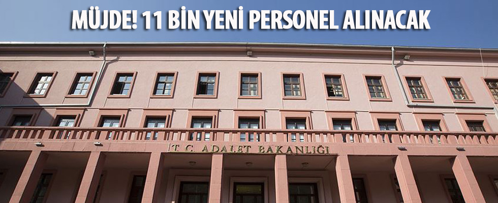 Adalet Bakanlığı 11 bin personel alacak