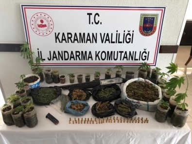 Karaman'da Jandarmadan Uyuşturucu Operasyonu