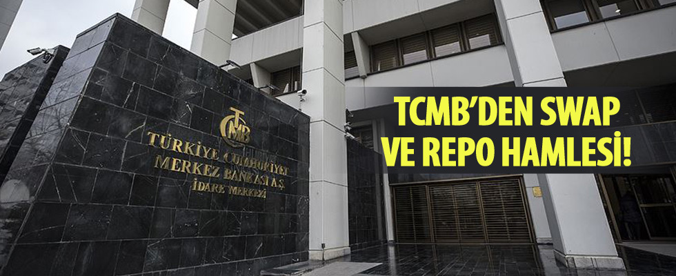 TCMB swap piyasasında TL faizini düşürdü