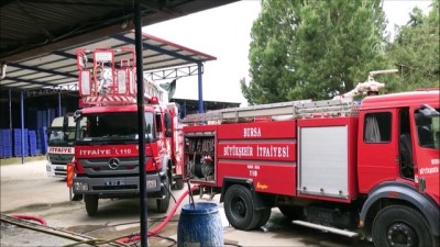 Bursa'da Soğuk Hava Deposunda Yangın