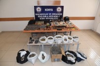 EURO - Konya'da Kaçak Tabanca Ve Sahte Madeni Euro Operasyonu