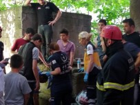 KÜÇÜK ÇOCUK - Ağaçtan Erik Toplamak İsterken 4 Metre Derinlikteki Kuyuya Düştü