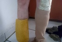 YOLCU OTOBÜSÜ - Bacağına Sarıp Gizlediği Esrarı 'Dalga' Buldu