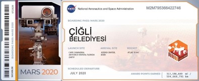 Çiğli Belediyesinden Dikkat Çeken Mars Bileti Paylaşımı