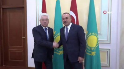 Çavuşoğlu, Kazakistanlı Mevkidaşı Atamkulov İle Görüştü