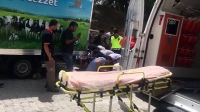 Hareket Halindeki Kamyonetten Atlayan Sürücü Yaralandı