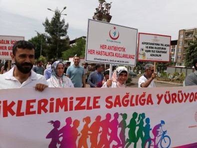 Bismil'de 'Sevdiklerimizle Sağlığa Yürüyoruz' Yürüyüşü