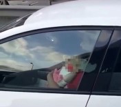 Kucağında Bebek İle Direksiyon Sallayan Sürücü Kamerada