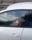 (Özel) Kucağında Bebek İle Direksiyon Başına Geçen Sürücü Kamerada