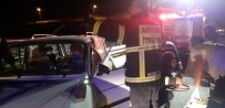 SÜLEYMAN KAYA - İki Otomobil Çarpıştı Açıklaması 11 Yaralı