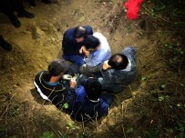 SAHUR - Kaçak define avcısı ölü taklidi yaparak polisten kurtulmaya çalıştı