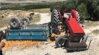 EREN KESKİN - Kayısı İşçilerini Taşıyan Traktör Römorku Devrildi Açıklaması 1 Ölü, 9 Yaralı