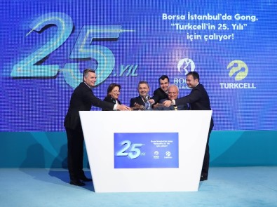 Borsa İstanbul'da Gong 'Turkcell'in 25'İnci Yılı' İçin Çaldı