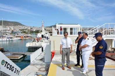 Kaymakam Yücel, Sahil Güvenlik Binasını İnceledi