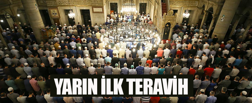 Yarın ilk teravih