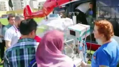 Ambulans Helikopter Kalp Hastası 2 Günlük Bebek İçin Havalandı