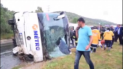GÜNCELLEME - Muğla'da Yolcu Otobüsü Devrildi