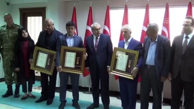 Muş'ta Devlet Övünç Madalyası Tevcih Töreni
