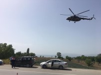 Bursa'da Jandarmadan Trafiğe Helikopterli Denetim