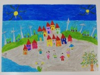 MÜREFTE - Çocuklar 'Aydınlık Bir Şehir' Düşlerini Resimlere Yansıttılar