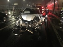 HALIÇ KÖPRÜSÜ - Haliç Köprüsü Üzerinde Kaza Açıklaması 1 Yaralı