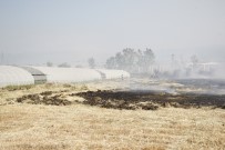 Tutuşan Ot Balyaları Güçlükle Söndürüldü