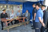 TAHSIN KURTBEYOĞLU - Vali Köşger Ve Korgeneral Çiti'den Trafik Denetimi