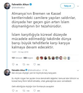 Fahrettin Altun Açıklaması 'Gelin Elbirliğiyle Irkçılığın Tüm Formlarıyla Savaşalım'