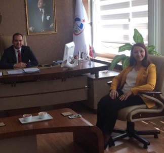 Kaymakam Güven'e İlk Ziyaret Başkan Tekin'den