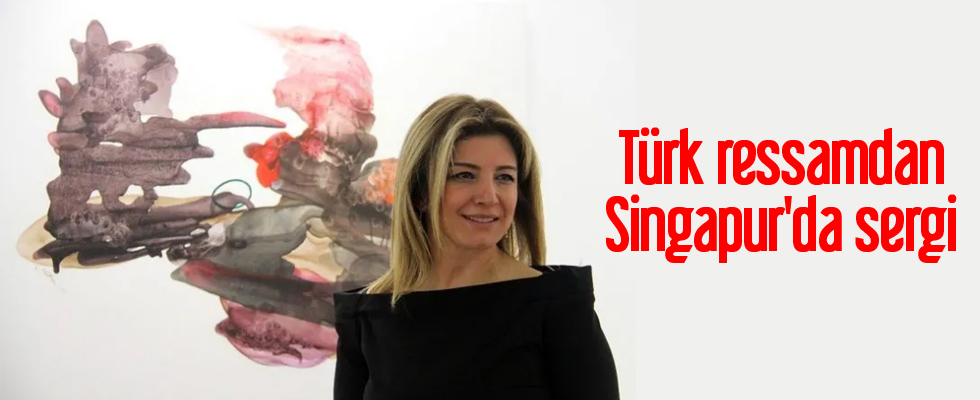 Türk ressamdan Singapur'da sergi