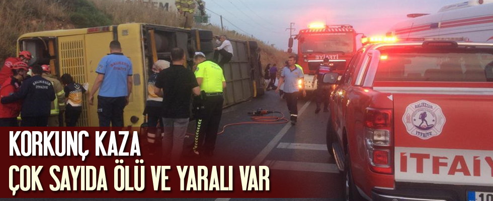 Korkunç kaza! Çok sayıda ölü ve yaralı var